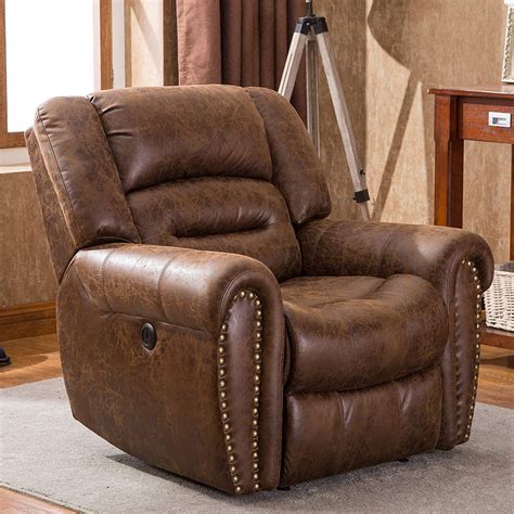 bonzy home electric recliner chair  bonded leather power reclining