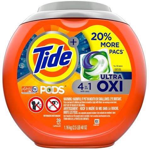 tide pods ultra oxi liquid detergent pacs  loads walmartcom