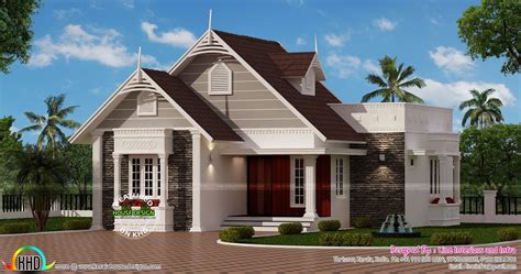 small european style house kerala home design  floor plans