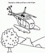 Helicopter Harold sketch template