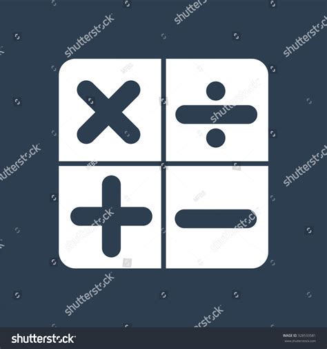math symbols icon stock vector illustration  shutterstock
