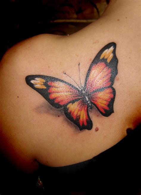 Butterfly Tattoos On Shoulder