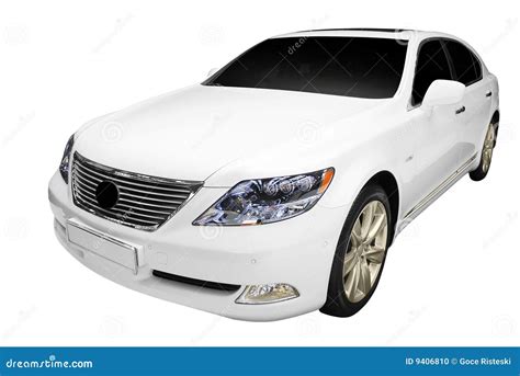 white car stock photo image  front automobile speed
