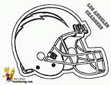 Coloring Helmet Football Pages Nfl Sports Helmets Rocks Color sketch template