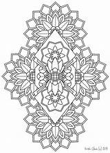 Coloring Mandala Pages Adult Intricate Printable Colouring Books Patterns Kids Oval Color Adults Doodle Pdf Book Mandalas Etsy Sheets Mandelas sketch template