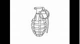 Grenades Grenade Coloring Draw нарисовать как sketch template