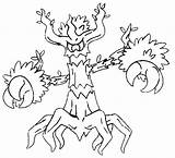 Pokemon Trevenant Coloring Pages Mega Pokémon Morningkids sketch template