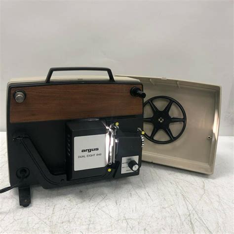 argus dual   film projector vintage  case tested  working