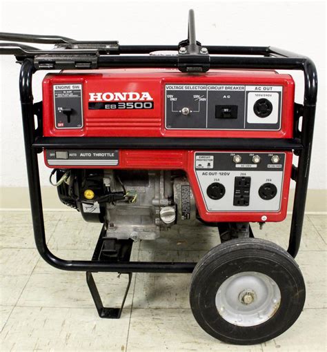 sold price honda eb  watts generator  wheel kit invalid date est