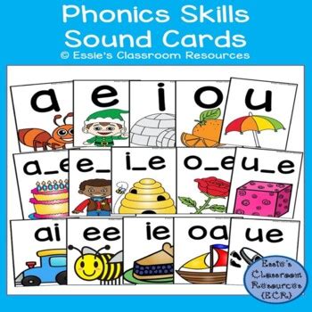 sound wall phonics skills sound cards tpt