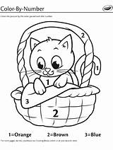 Number Coloring Pages Crayola Color Kitten Basket Numbers Printable Mexico Print Kids Colouring Preschool Kittens Scents Silly Sheets Books Fun sketch template