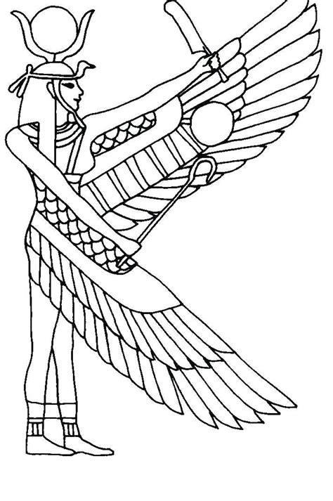 egyptian cat coloring pages  getdrawings