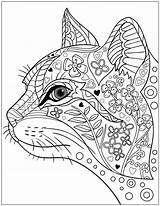 Coloring Cat Mandala Pages Getcolorings sketch template