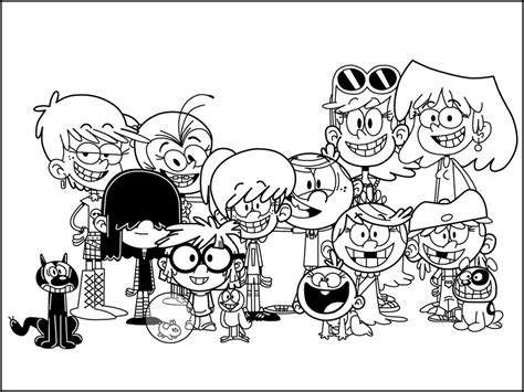 loud house coloring pages    print   sketch