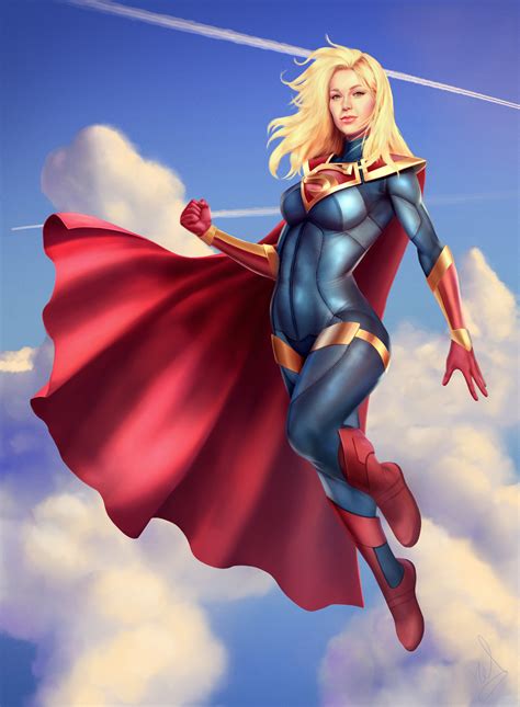 artstation supergirl injustice  melissa benoist fan art red