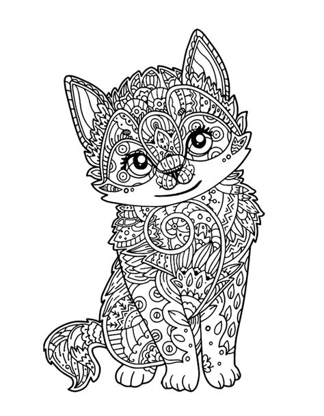 cute kitten coloring page   cat cave