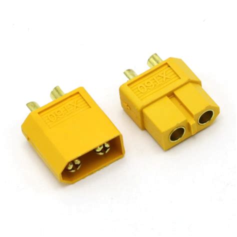pair  xt male female connectors plugs  lipo battery drone garage club