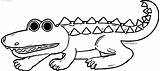 Crocodile Coloring Alligator Set Pages Wecoloringpage sketch template