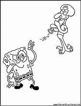 Spongebob Coloring Squidword Pages Fun Kids Printable Nickelodeon sketch template