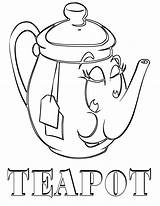 Tea Coloring Pages sketch template