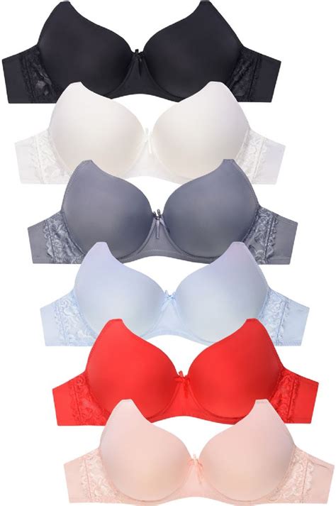 144 Units Of Mamia Ladies Full Cup Plain Lace Dd Cup Bra Womens Bras