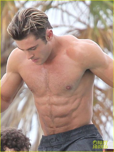 zac efron goes shirtless for tarzan like baywatch moment photo