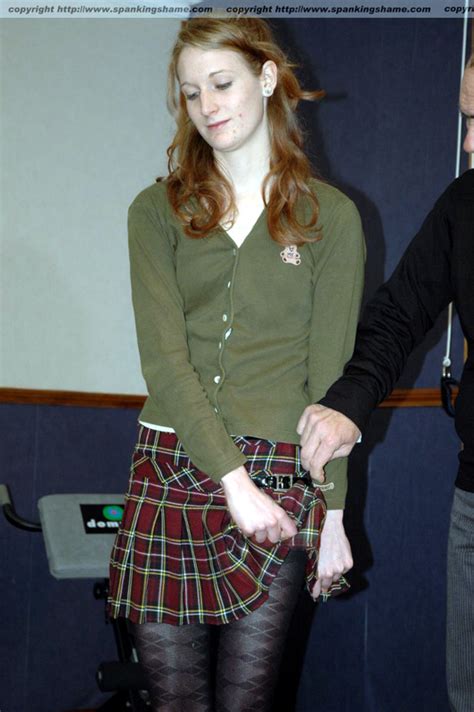 Redhead School Girl In Short Skirt Suffers Xxx Dessert