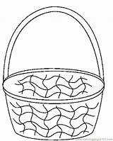 Basket Coloring Easter Pages Printable Empty Baskets Egg Fruit Print Color Cartoon Sheet Kids Holidays Picnic Clipart Template Cliparts Clip sketch template