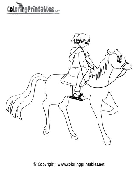 girl riding horse drawing  getdrawings