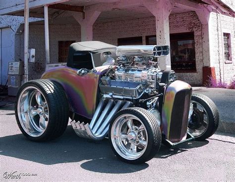 Insane Radical Hot Rod An Engine With A Car On It With