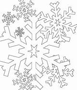 Coloring Pages Snowflake Getcolorings Flake Snow sketch template