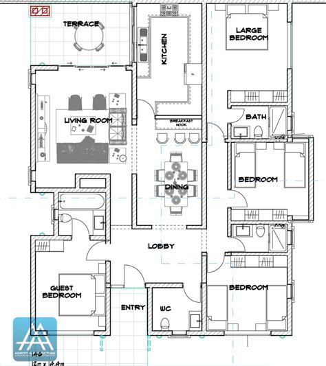 bedroom bungalow floor plan design floor roma