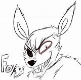 Foxy Fnaf Pirate Fox Sunlight Rainbow Drawing Getdrawings Deviantart sketch template