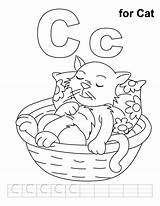 Letter Coloring Cat Pages Printable Preschool Practice Handwriting Letters Kids Popular Library Crafts Preschoolcrafts sketch template