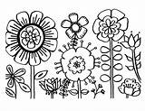 Coloring Zinnia Pages Flower Doodles sketch template