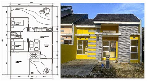desain rumah minimalis ukuran  gambar