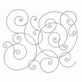 Swirls Longarm Annebrightdesigns sketch template