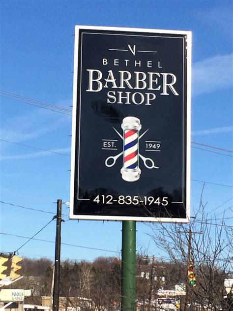 Bethel Barber Shop Sign Ocreations A Pittsburgh Design Firm