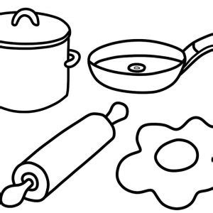 kitchen utensils drawing  getdrawings