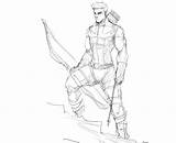Hawkeye Coloring Pages Marvel Cool Bettercoloring Via sketch template
