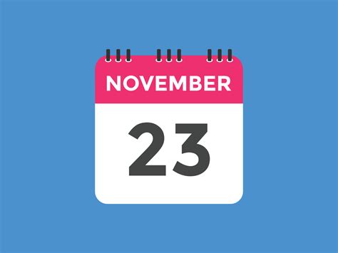 november  calendar reminder  november daily calendar icon