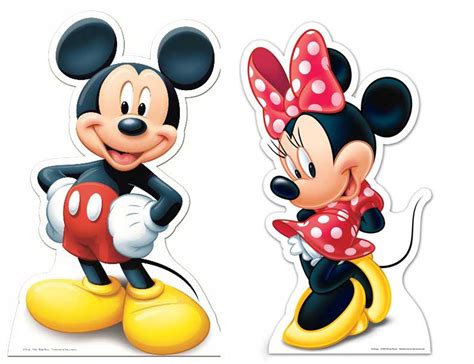 lifesize cardboard cutout  mickey mouse  minnie mouse buy disney