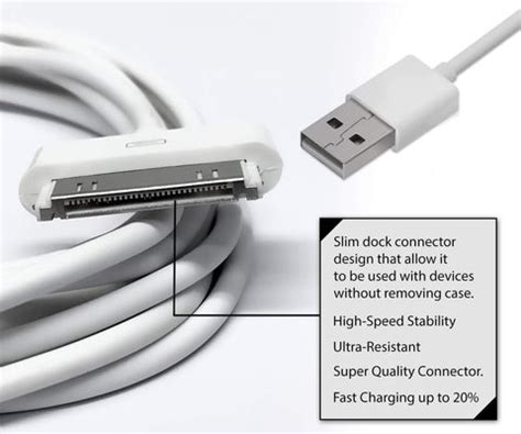 ft usb charger cable   classic iphone    ipod     gener