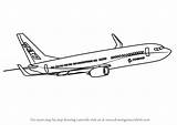 Boeing Draw Airplanes Drawingtutorials101 sketch template