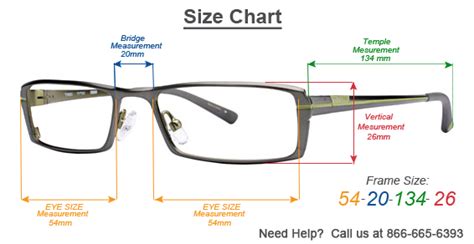 frame size information how to measure for an eyeglass frame