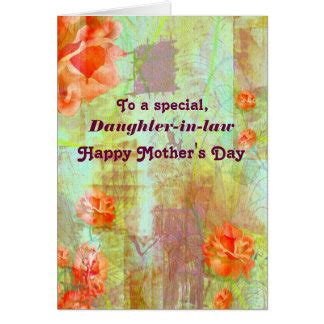 happy mothers day daughter  law cards zazzle