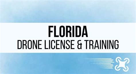 drone pilot  florida license  training