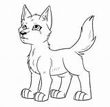 Wolf Pup Lineart Crow Deviantart Faced Random sketch template