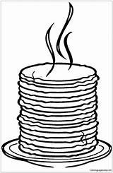 Pancakes Pancake Coloring Pages Loads Printable Colouring Food Color Cute Supercoloring Online Sheets Breakfast Kids Print Clipart Clipartmag Drawing Choose sketch template