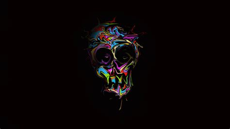 colorful skull dark art  wallpaperhd artist wallpapersk wallpapers